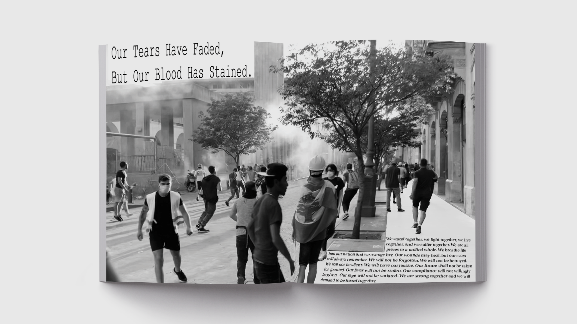 We Refuse to Die; Spread Mockup Template 3